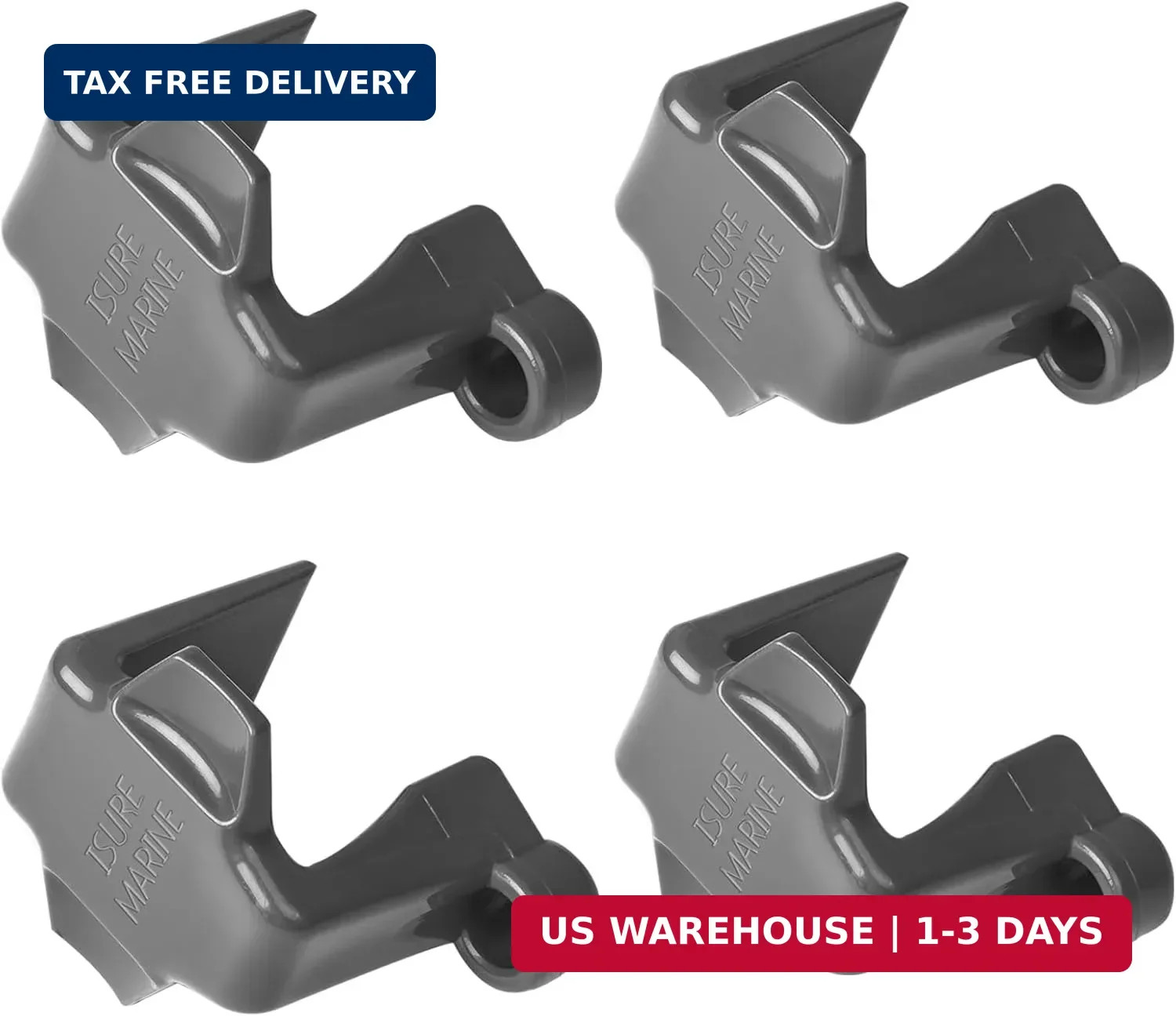 Pontoon Boat Fender Clips Bumper Buoy Hanger/Holders/Cleat Clamp/Adjuster for Sq