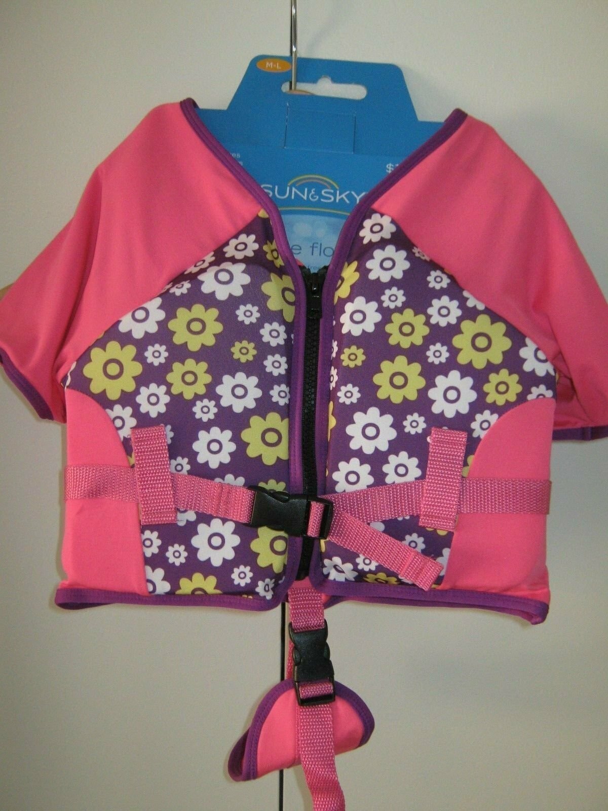Sun & Sky 1-Piece Float Suit Pink Purple Yellow White Ages 2-3 Years