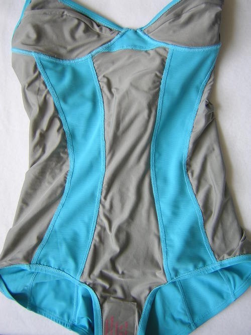Adidas VINTAGE Stella McCartney Swim Suit 1 Piece Top-Pant Bottom Bikini sz 34″