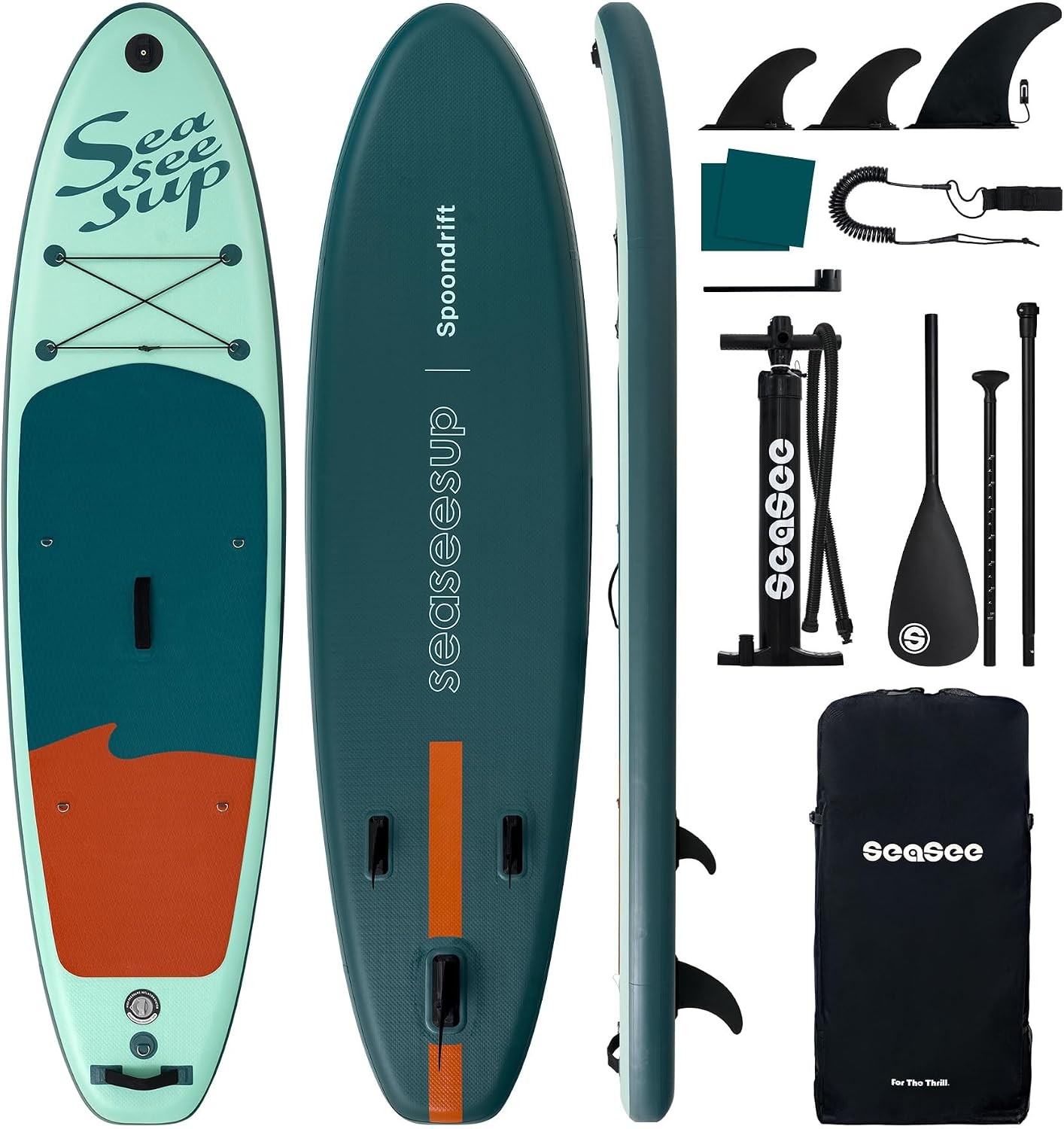 Stable iSUP 11ft 33″ Wide Anti-Slip Deck Paddle Board Set