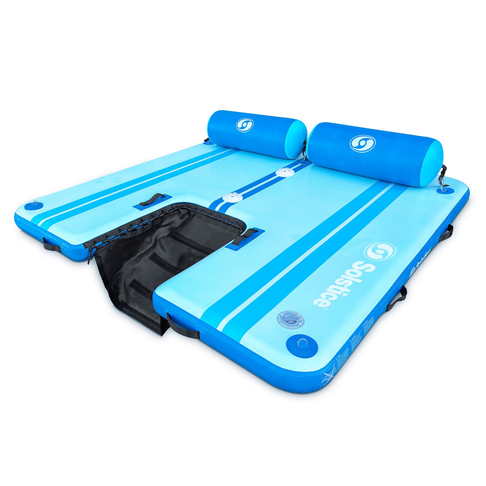 Solstice Original Floating Inflatable Dock RISE Water Mat 7 x 7 Foot Platform