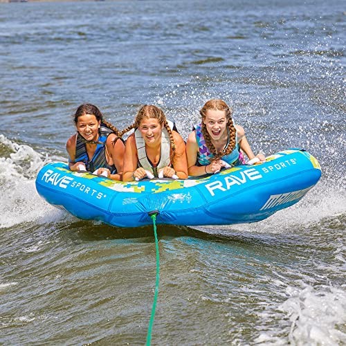 Boat Towable Tube – Inflatable Boating Tube for 1-3 Riders – Heavy-Duty Mambo