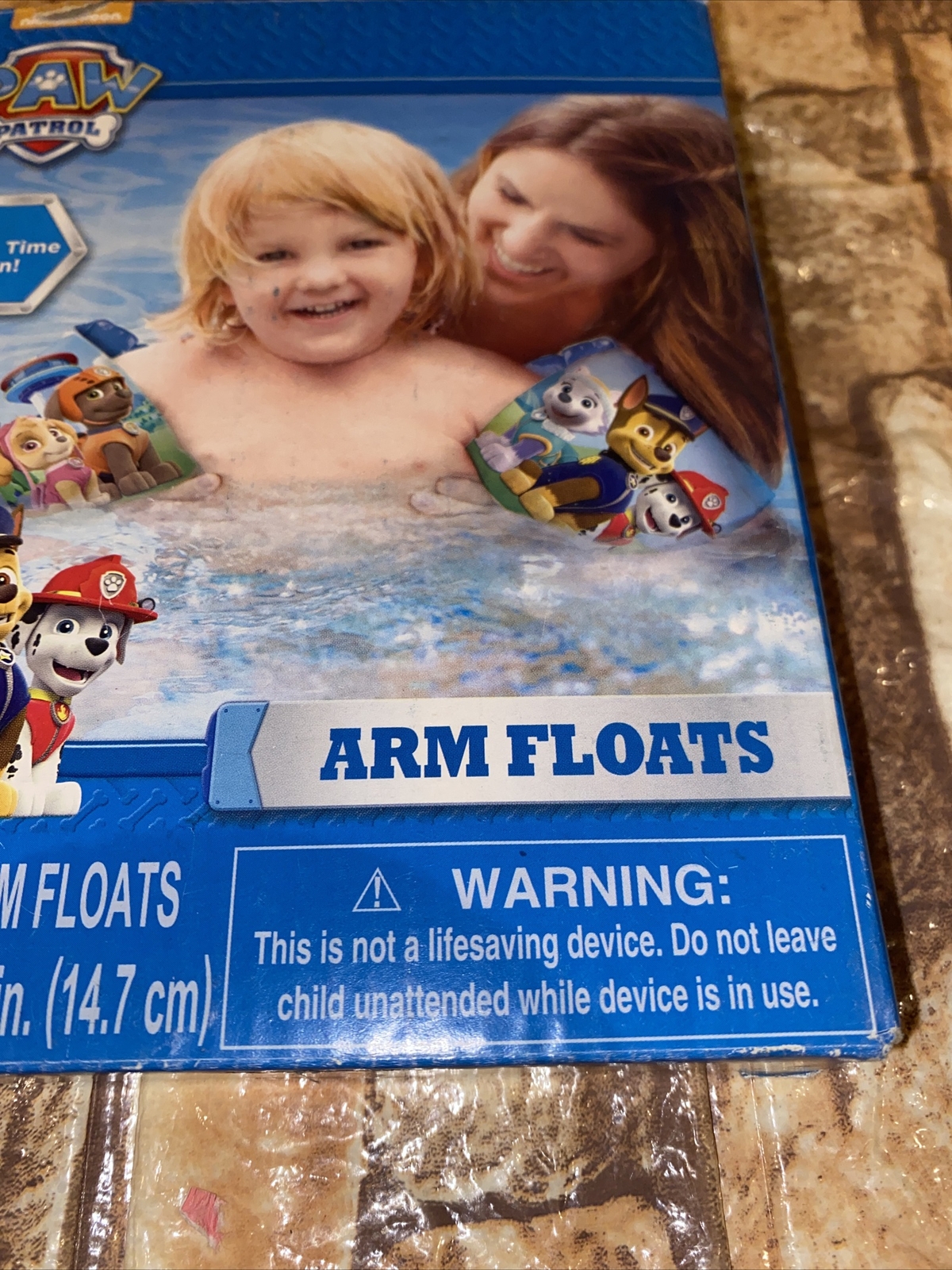 Paw Patrol Arm Floats 3 Years + Inflate To 5.8”. Two Arm Floats New Open Box