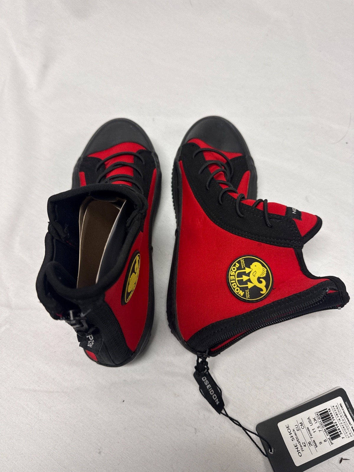 Poseidon One Shoe size male 9 female 11 Red/Black,0189