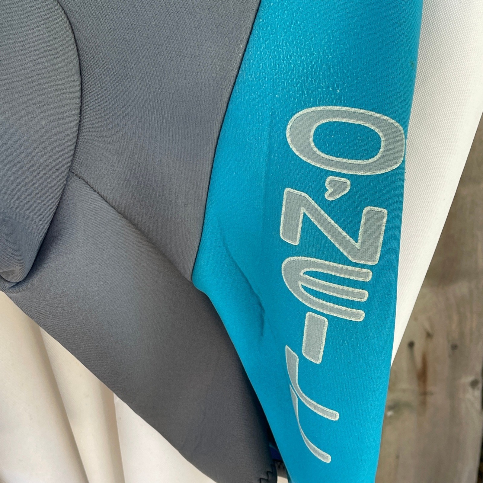 ONeill The Catalyst Wetsuit Womens Medium Teal Grey Spring Suit Shorty 7194 USA