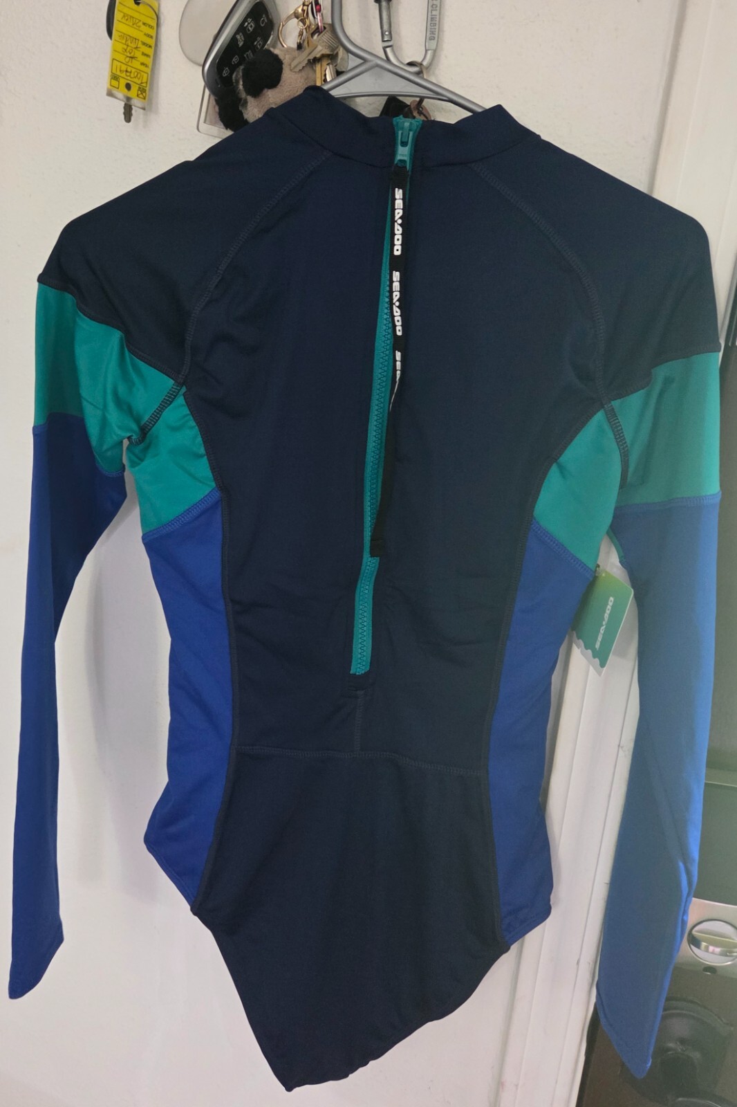 SZ SM. Women’s SEA-DOO 1 Piece Swimsuit Long Sleeve Sun Protection New With Tag