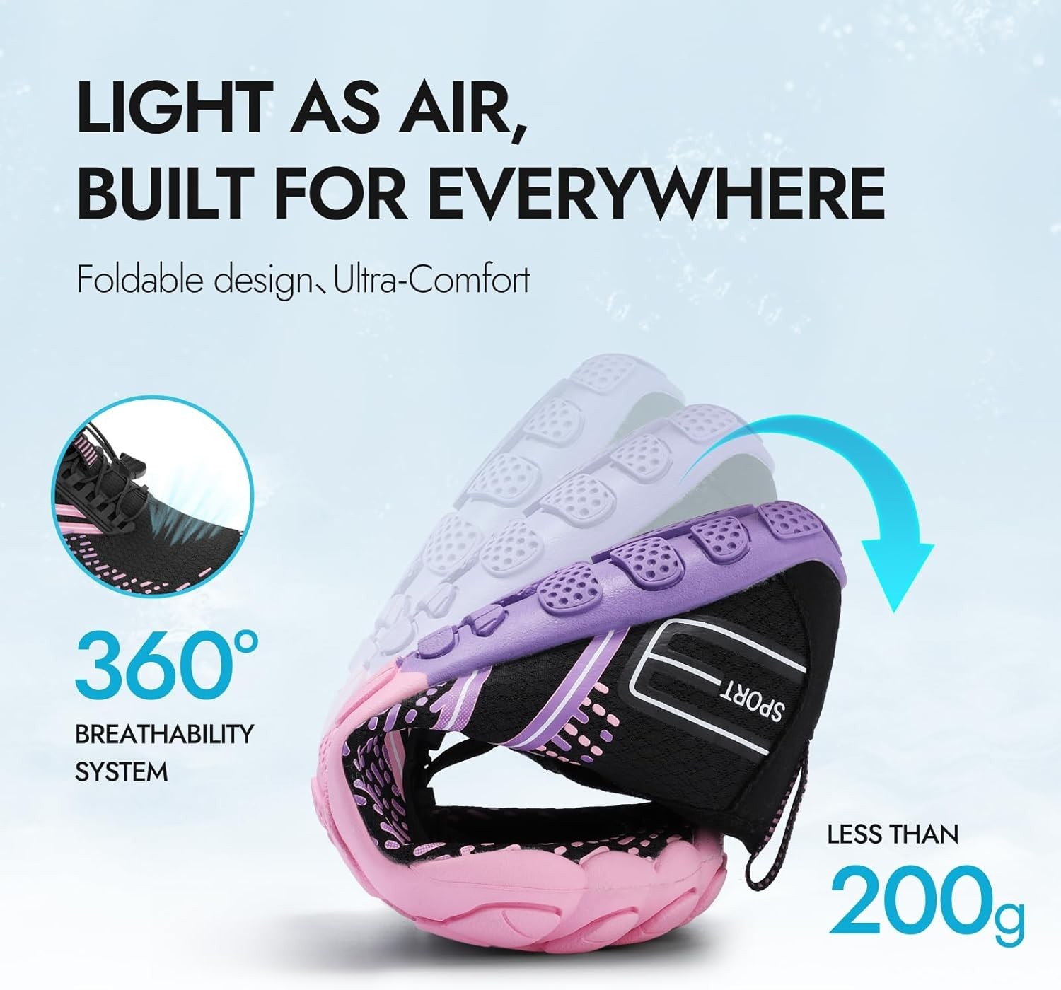 Hiking Barefoot Water Shoes for Women Men Beach Swim Aqua Pool River Quick Dr…