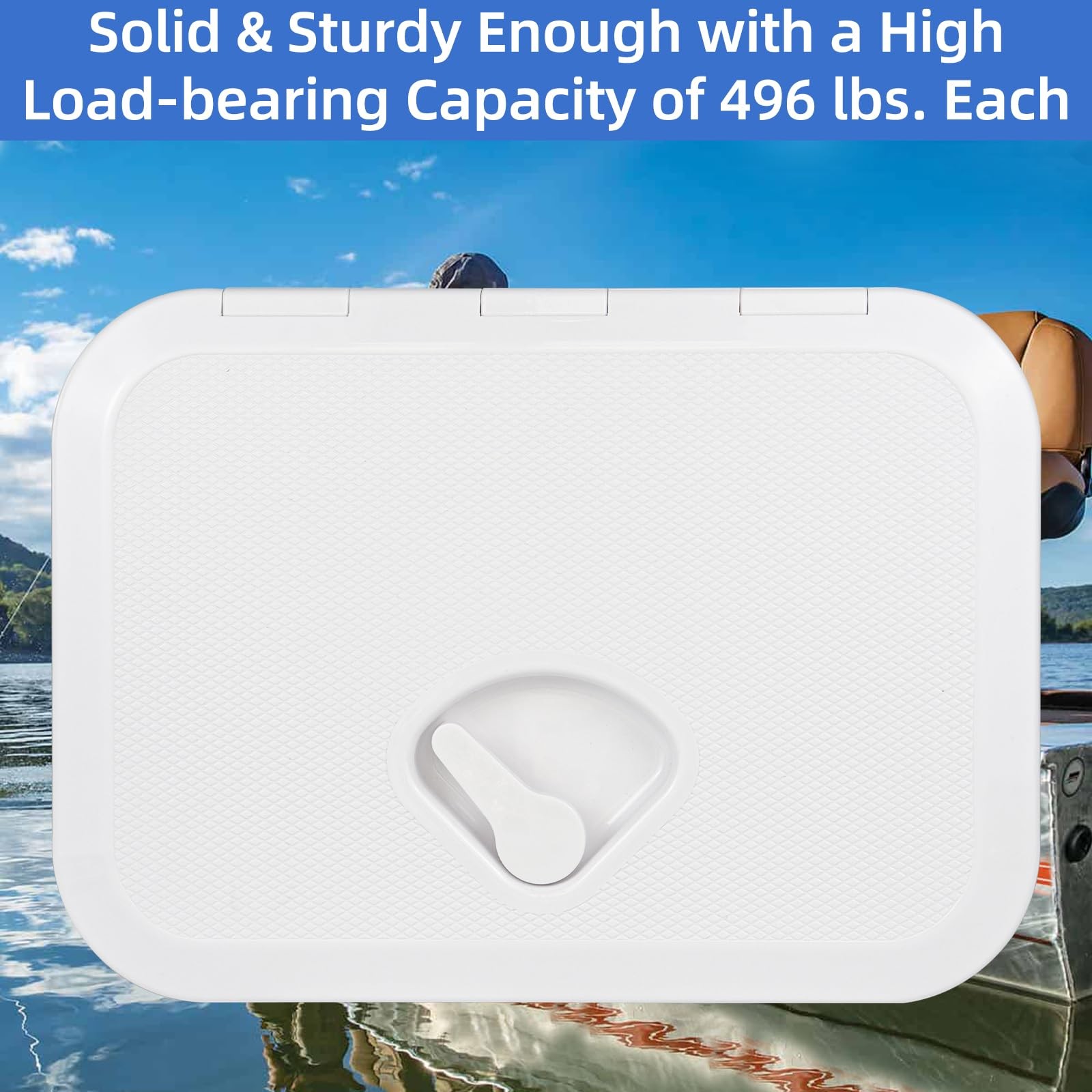 Marine Boat Hatch Deck Cover Lid,Marine Access & 14×10.8″, White