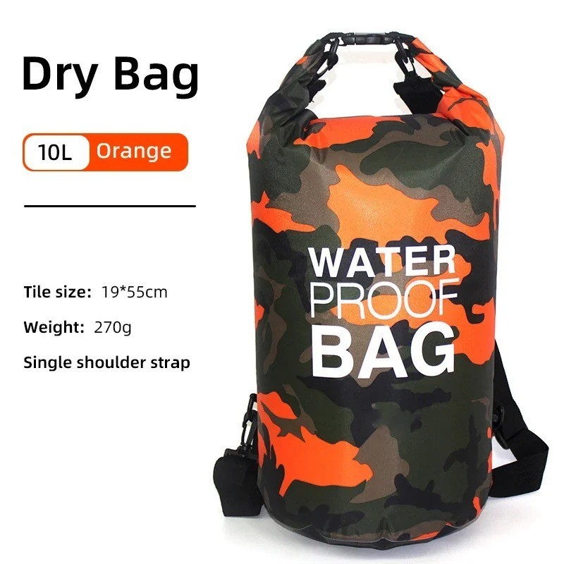 Waterproof Dry Bag 10L 15L 20L 30L PVC Backpack for Kayak Boating Swimming