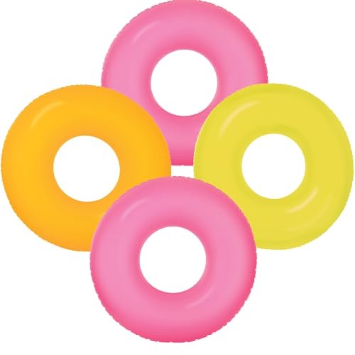 Intex Frost Tube Inflatable Sturdy Swim Pool, 36″ (4-Pack)