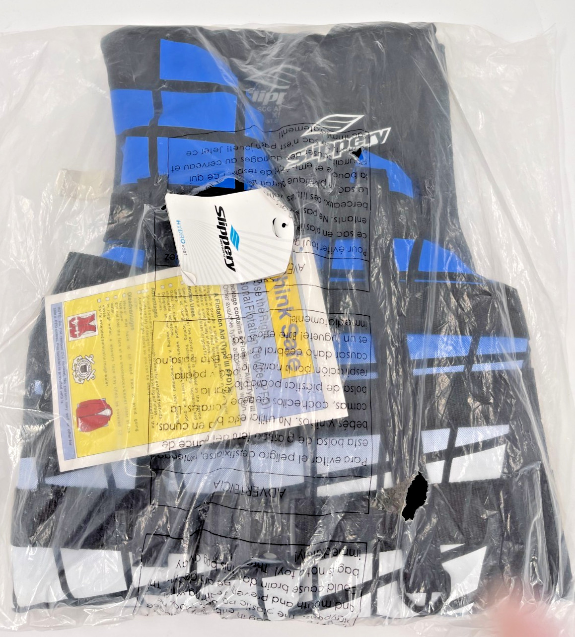 Slippery HYDRO Men’s Blue/Black Life Vest XS X-Small 32400425