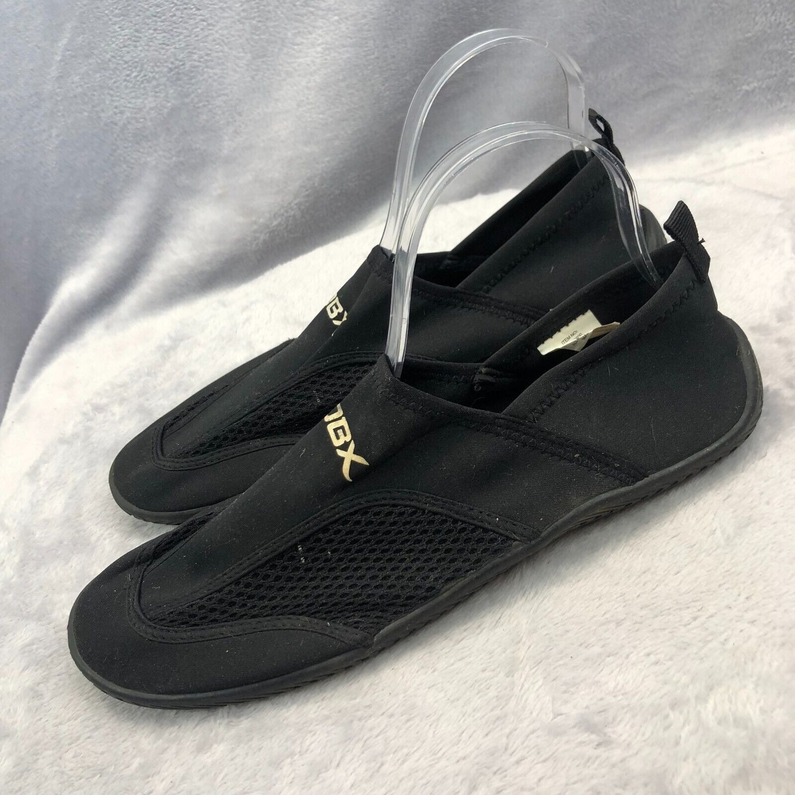 DBX Mens Szx 10 Black Swim Mesh Slip Resistant Aqua Water Shoes