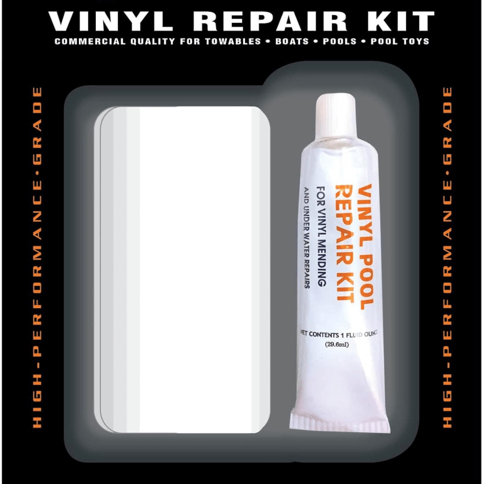 WOW Watersports Vinyl PVC Repair Kit For Boating Tubes and Inflatable Rafts
