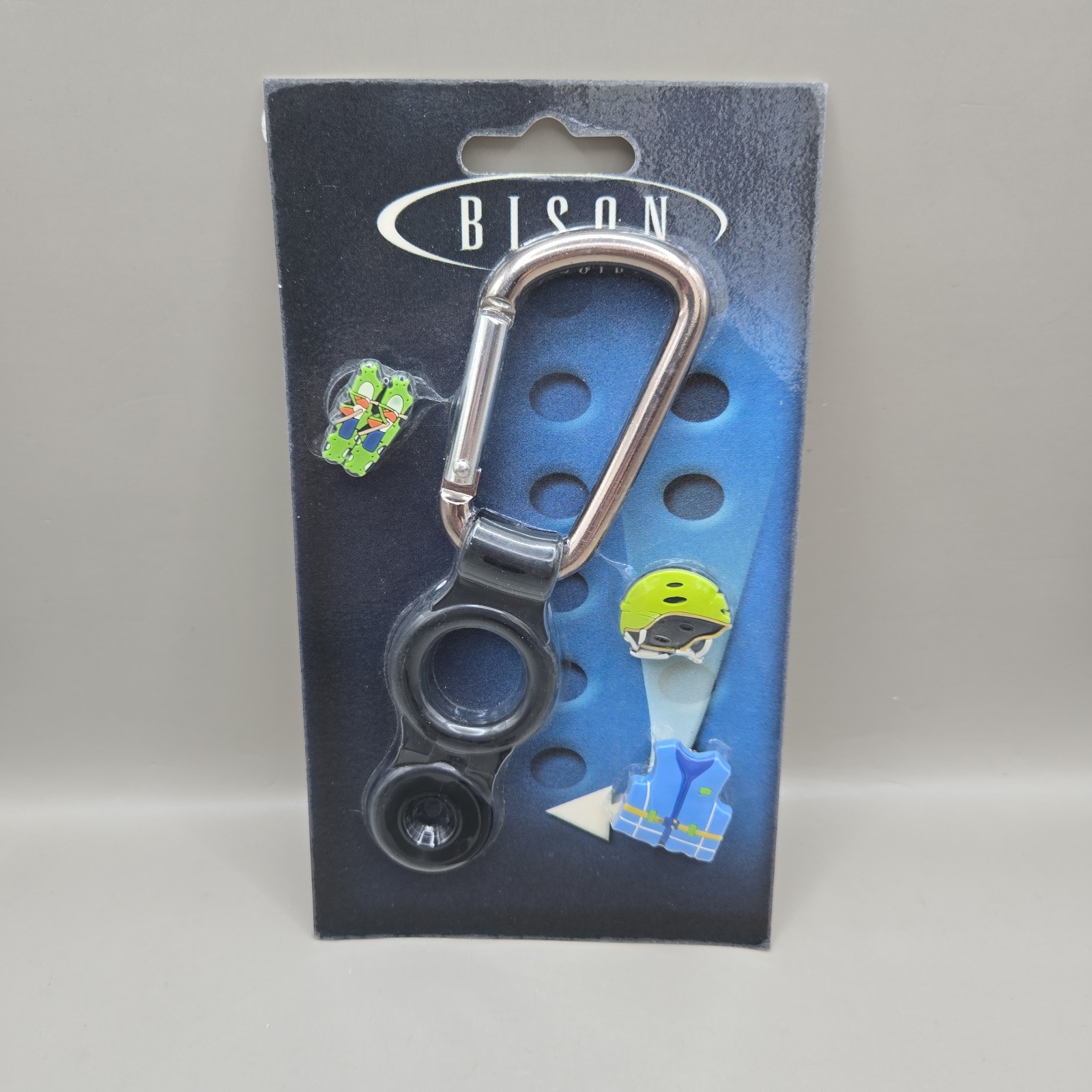 NEW Bottle Bandit Water Bottle Carabiner With Rafting Charms Bison Designs