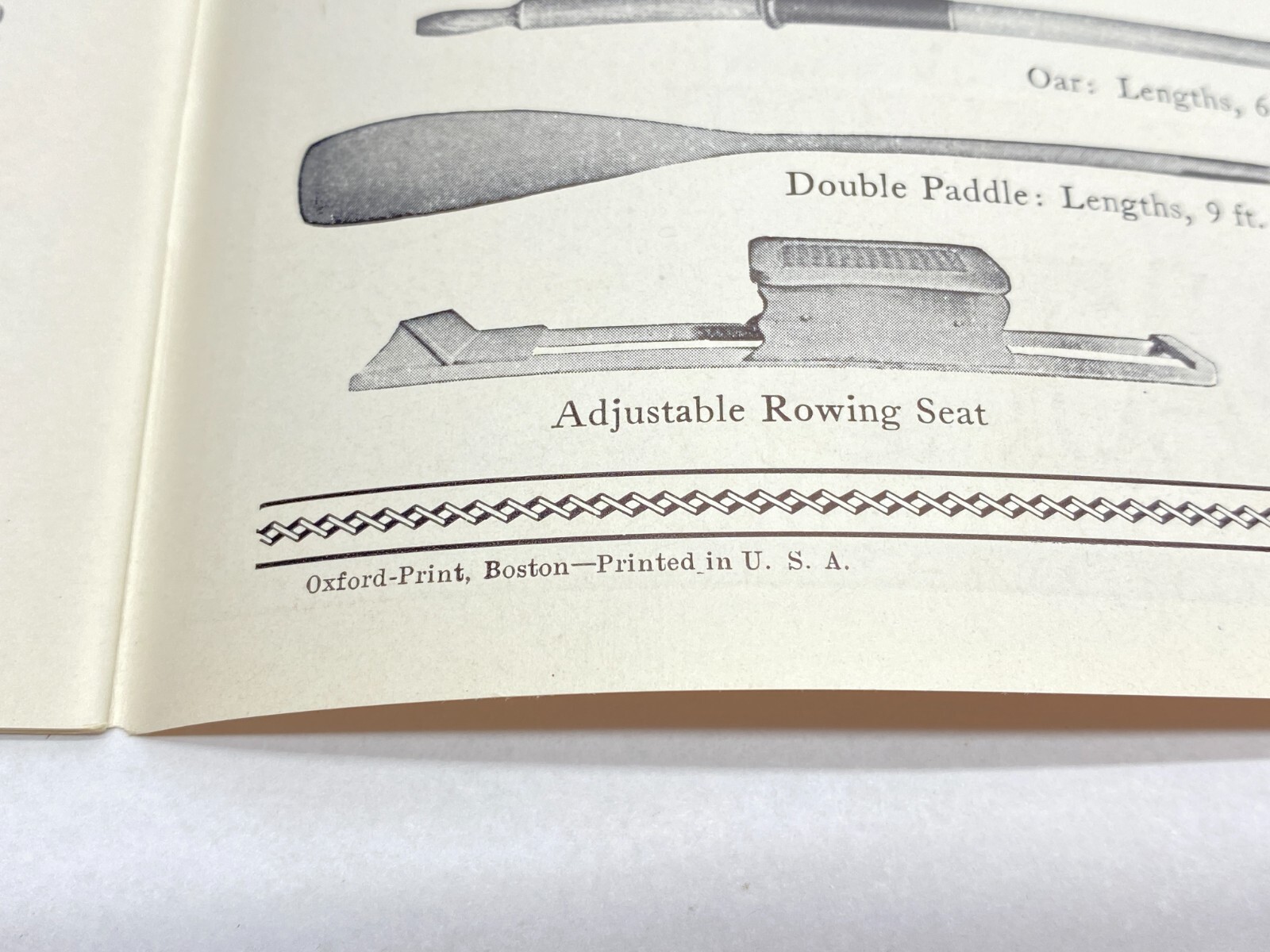 1930 Carleton Canoe Catalog / Booklet w Graphic Cover Old Town MAINE ME Paddles