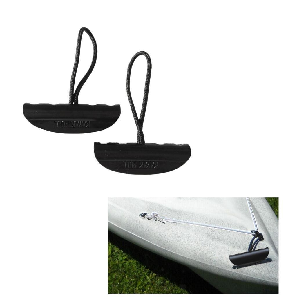 2 Pieces Durable Nylon Kayak Boat Pull Handle Carry Handle