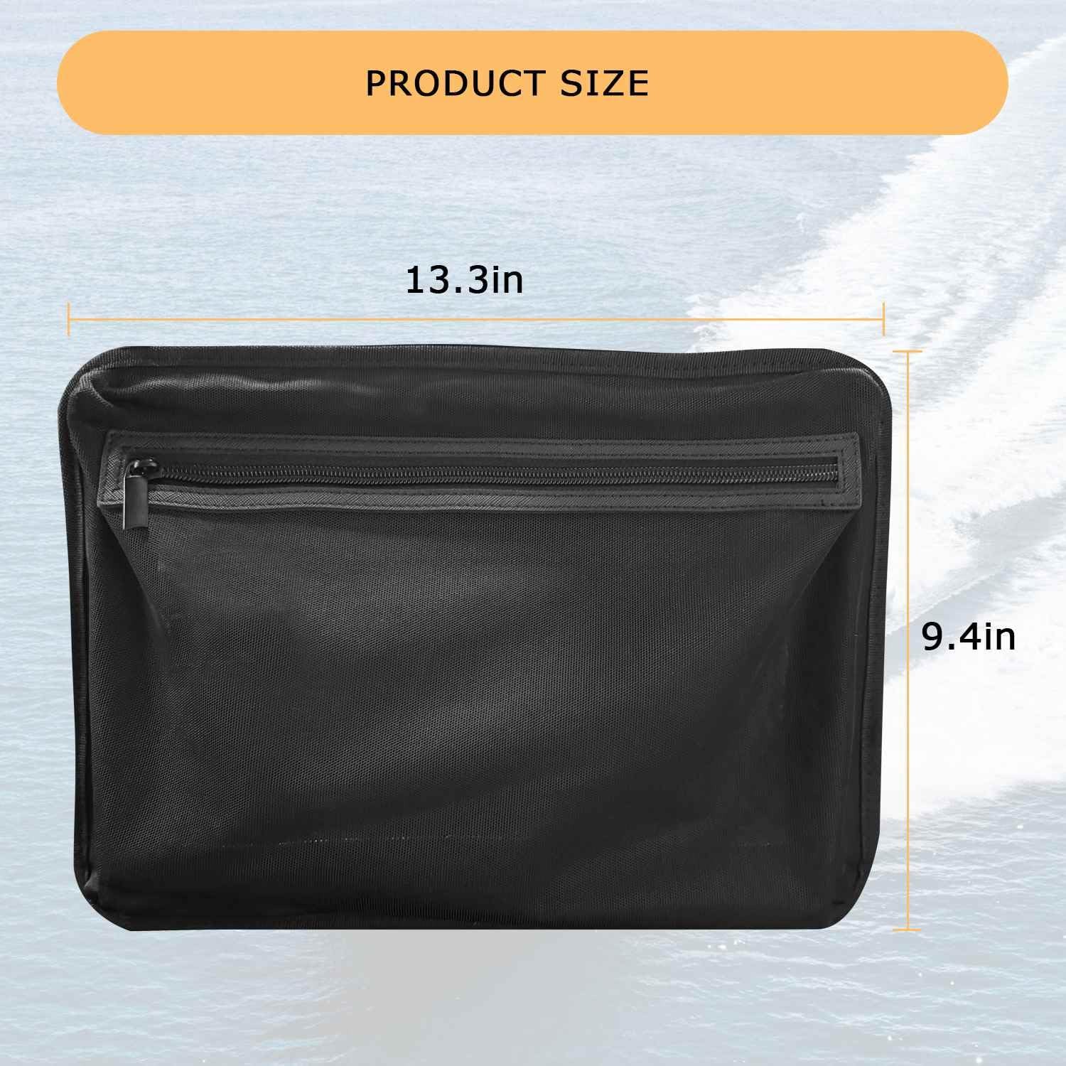SelfAdhesive Boat Organizer Mesh Bag 13.4×9.4 Inch Dry Mount Pouch Tool Gear