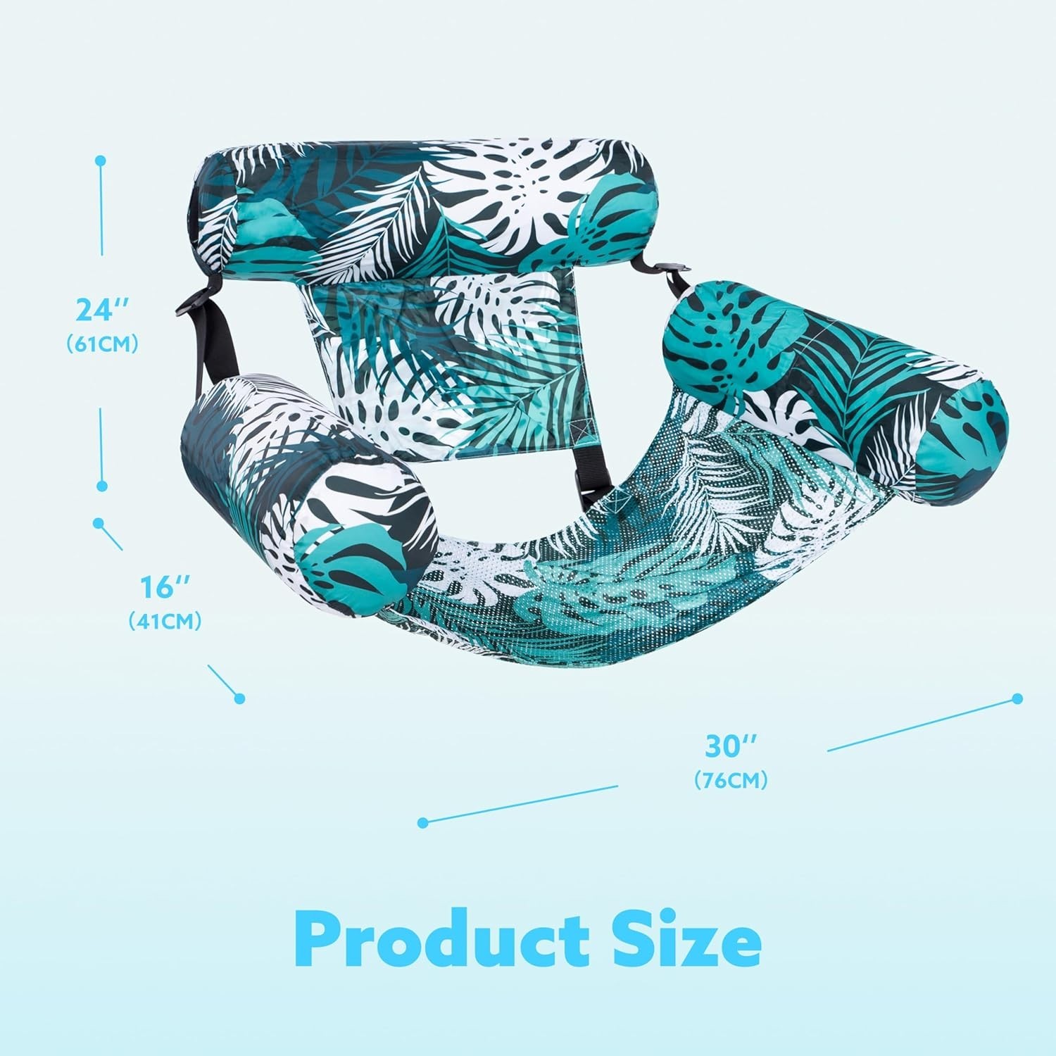 3Pcs Floating lounge chairs, floating chair parties, summer water beach lake fun