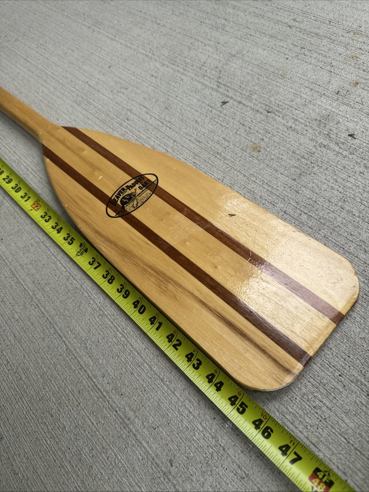 46” Beaver Brand Paddle and Oars Wooden Canoe Paddles