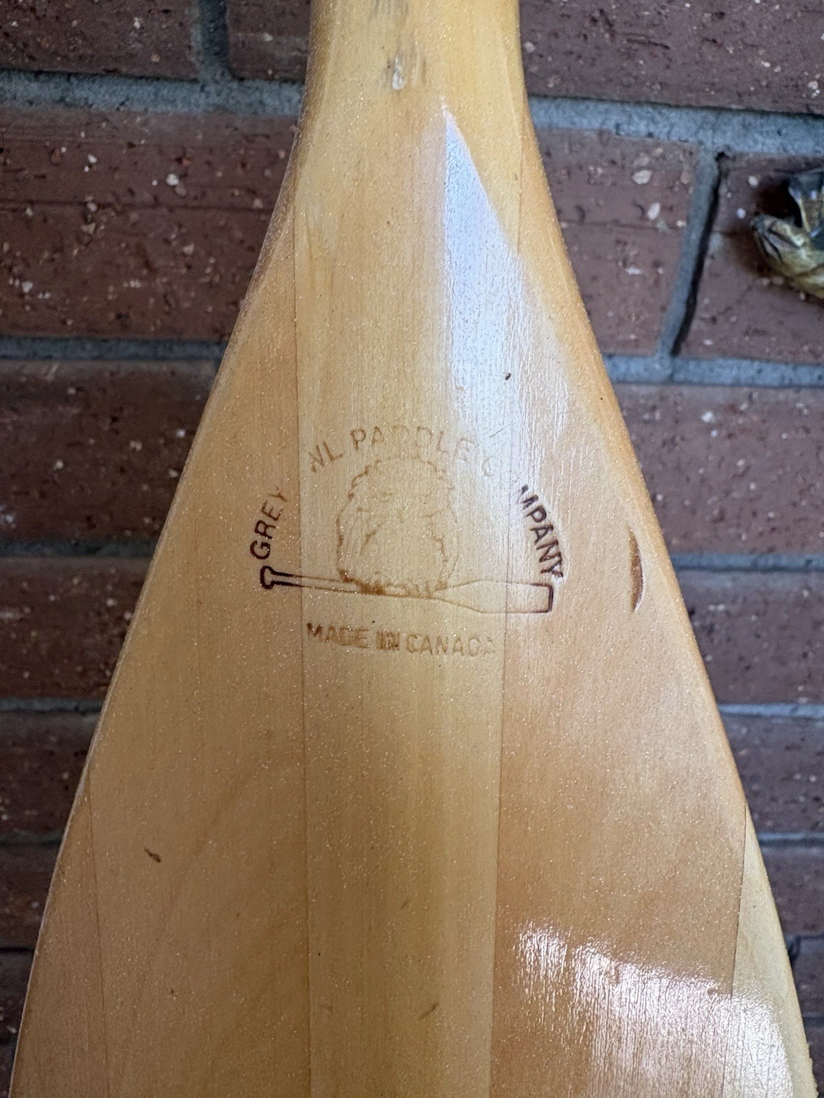 54″ Grey Owl Wood Canoe Paddle Made In Canada Used Very Little VG Condition