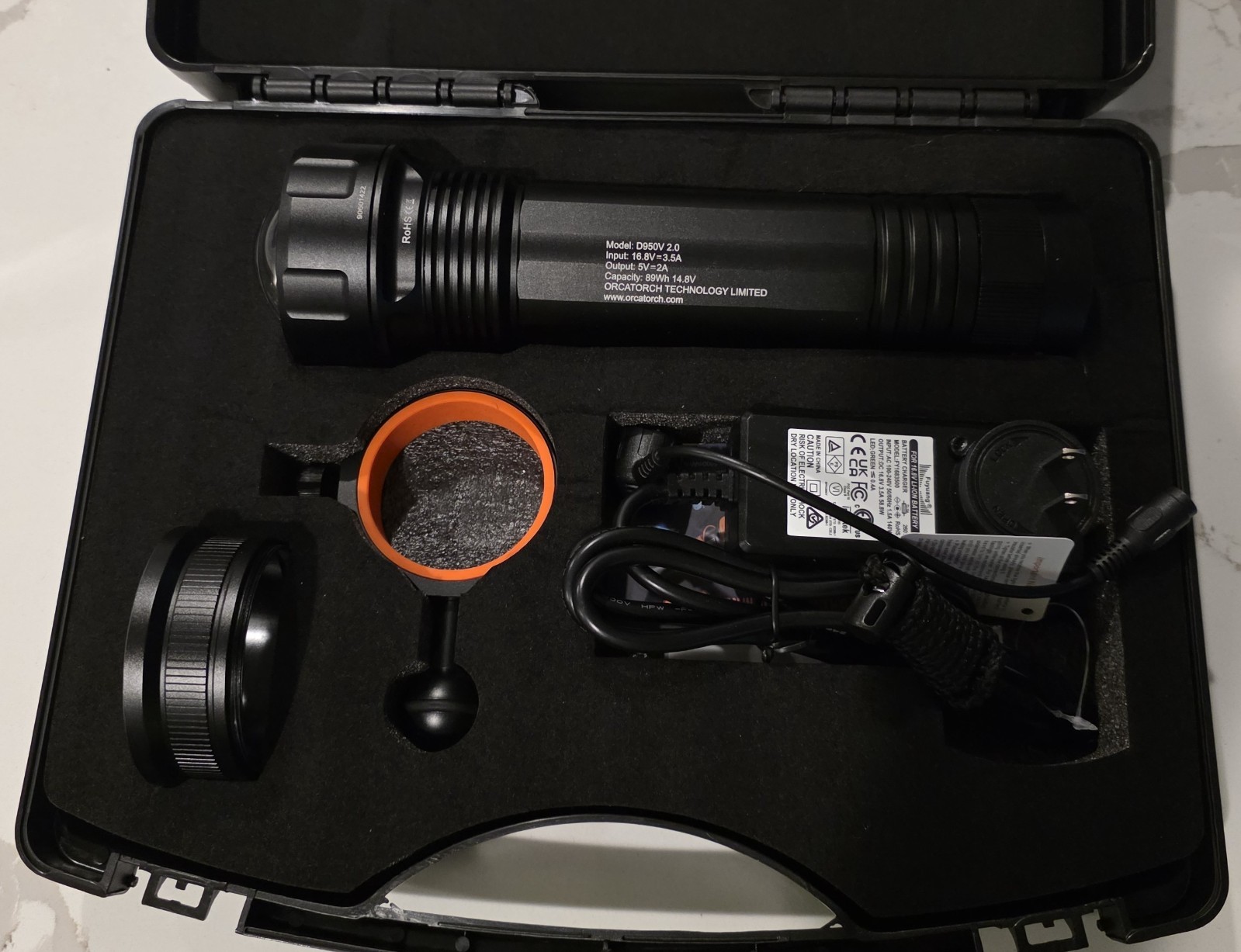 OrcaTorch D950V 2.0 10,500 Lumens CRI 92 Video Light