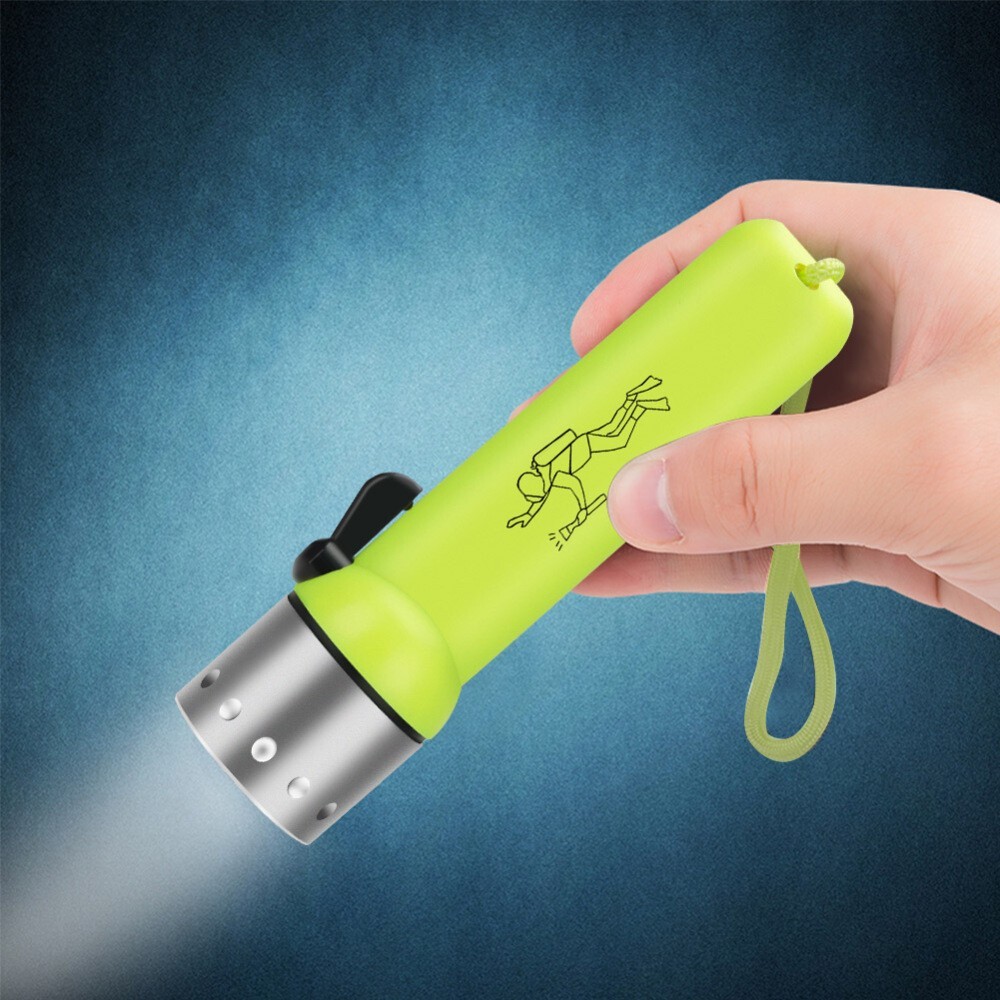 2x Waterproof Bright LED Scuba Diving Underwater Flashlight Torch Light