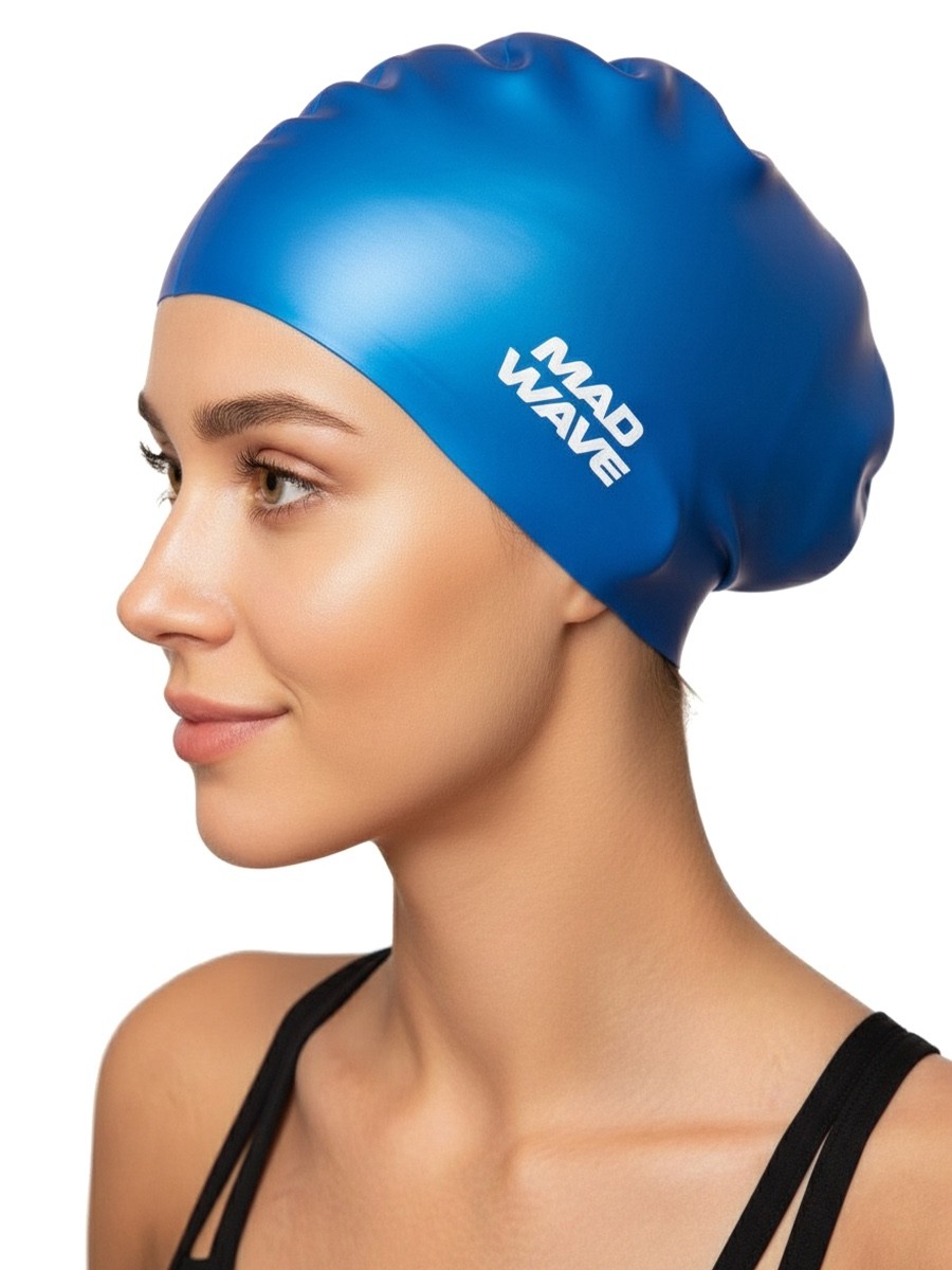 MAD WAVE – CUFFIA SILICONE – LONG HAIR – M051101004W – BLUE