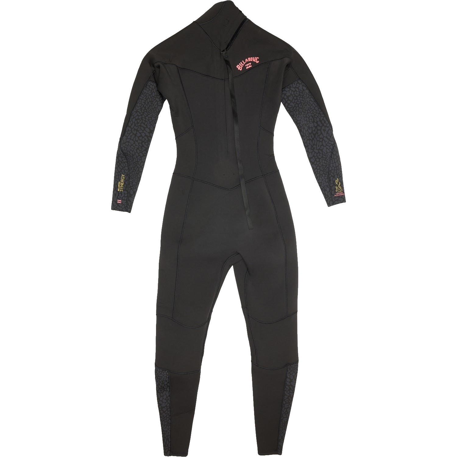 Billabong Synergy 3/2mm Back Zip Full Wetsuit Womens NEW Pick Size Black Leopard