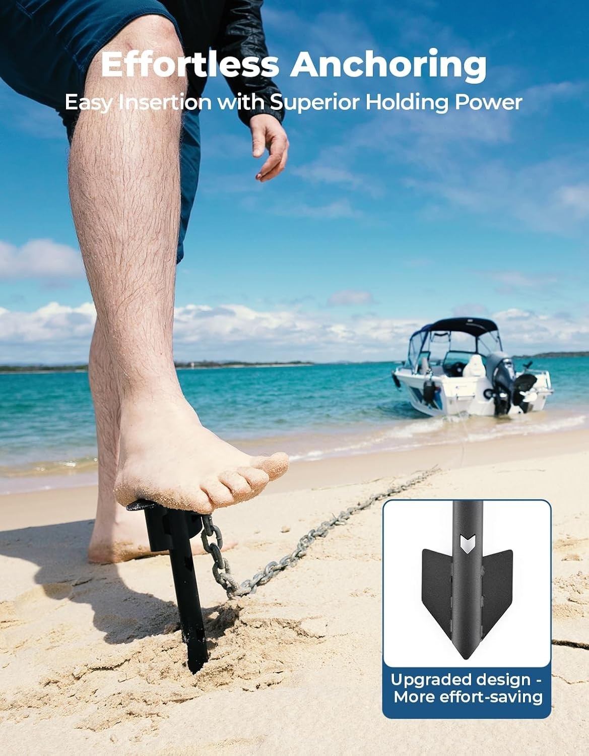 Kemimoto Boat Anchor Kayak Jet Ski PWC Shallow Water Sand Anchor