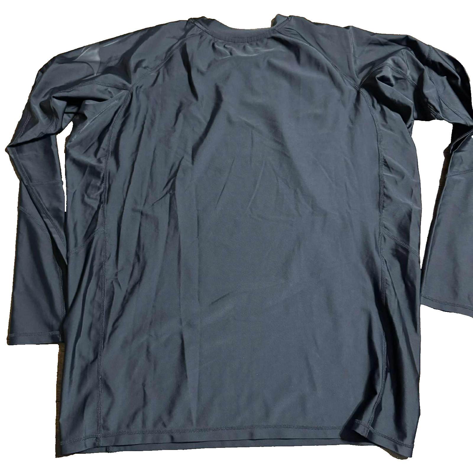 LAFROI Men’s XXXL Long Sleeve Rash Guard Swim Surf Shirt Stretch Black logo