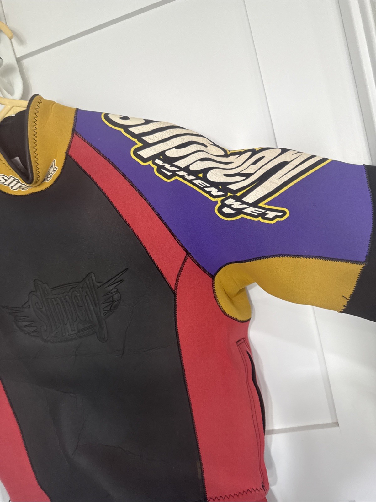 Vintage Slippery When Wet Wetsuit Dominator Titanium Size XL W Heater Top