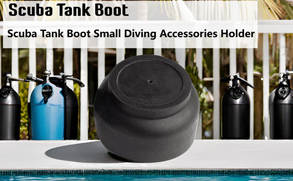 Scuba Tank Boot Diving Tank Boot Cover Upright Storage Protective Base 6.8L