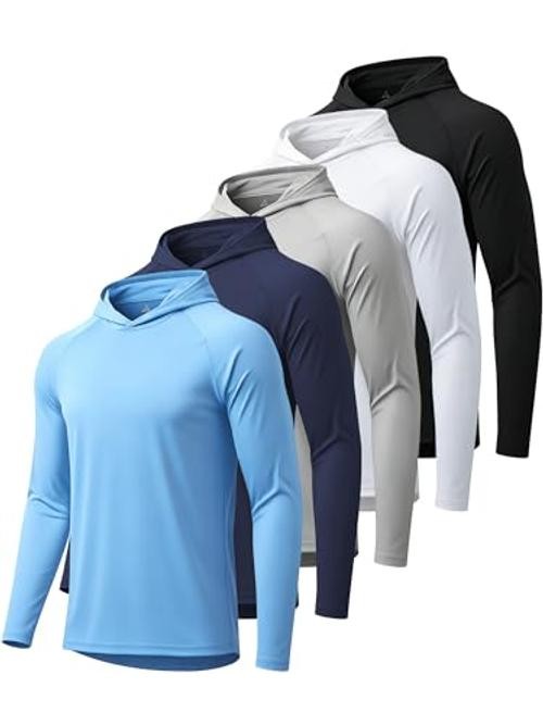 5 Pack Mens UPF 50+ Sun X-Large 5 Pack-light Blue/White/Light Grey/Navy/Black
