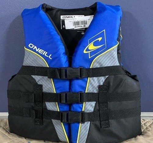 O’Neal Youth Life Jacket Vest Blue Black & Gray NEW