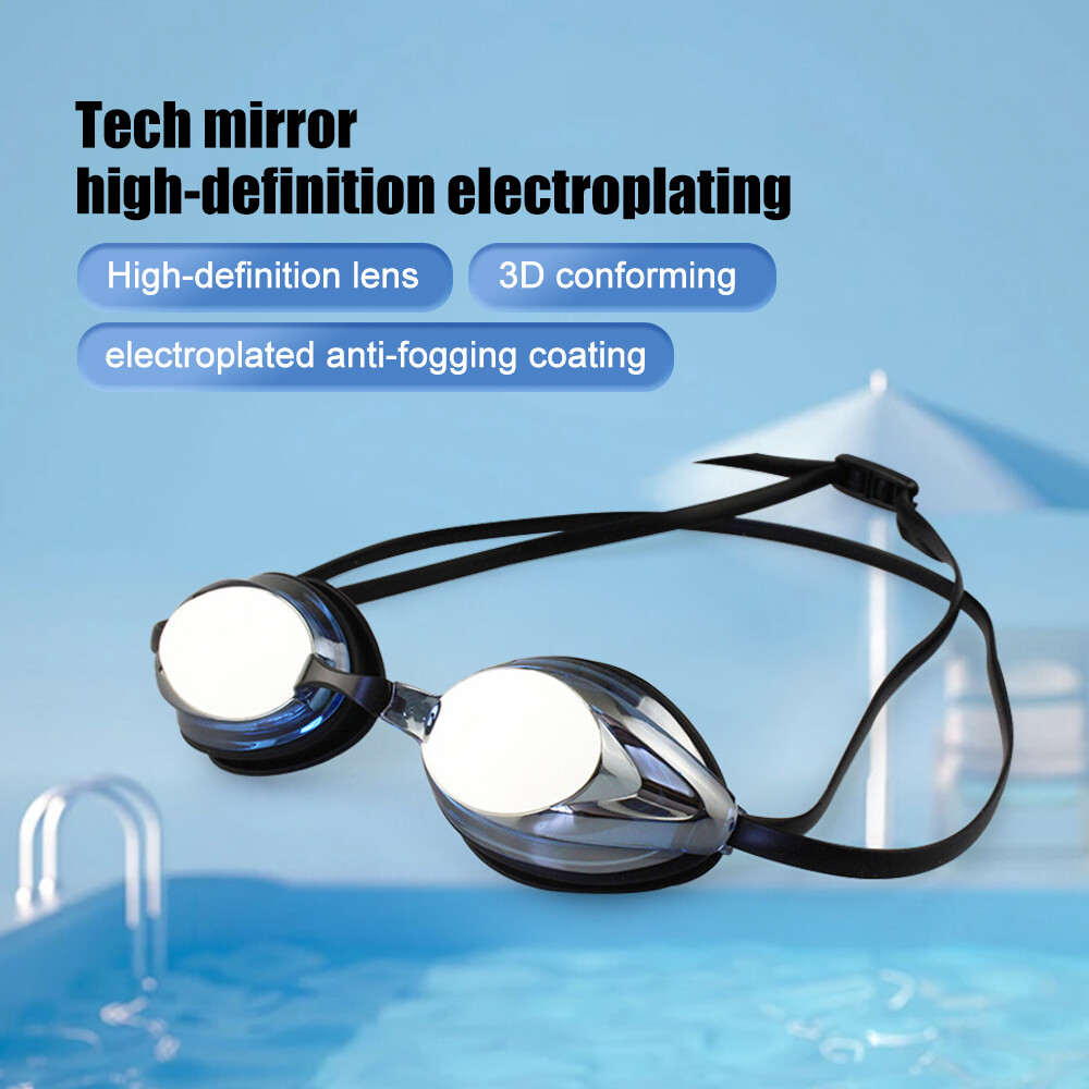 Professional Swimming Goggles Adult Anti-Fog UV Waterproof Silicone Seal