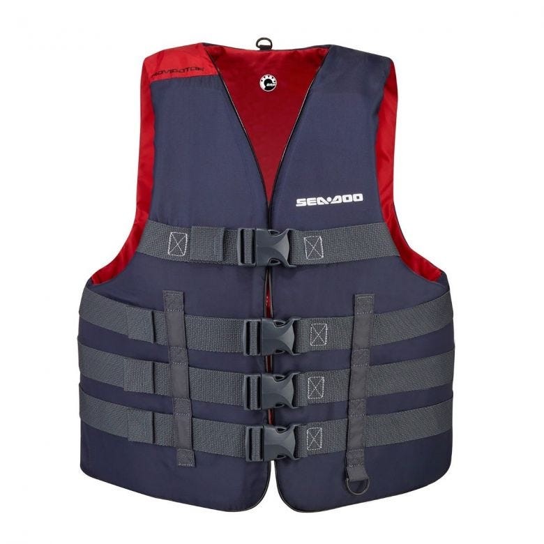 Sea-Doo Navigator Unisex PFD Life Jacket Ski Vest Navy X-Small