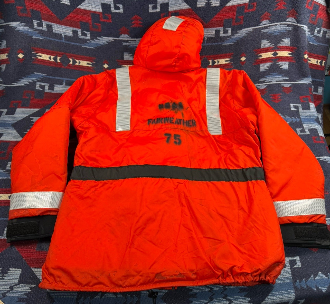 Mustang Survival Orange High Viz Flotation Life Jacket MJ1534 Rescue Men’s XL