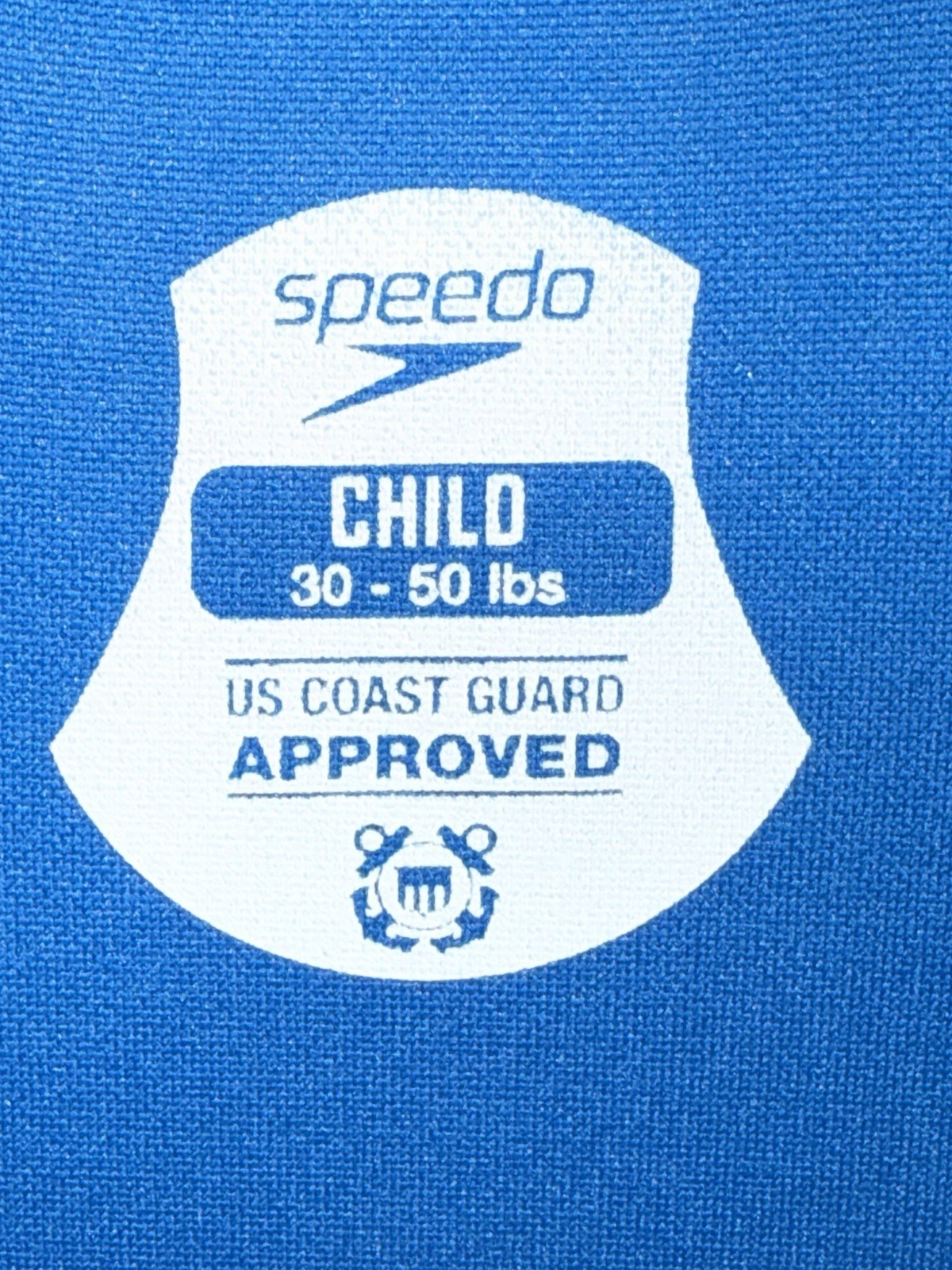 Speedo Child 30-50 Pounds PFD Adjustable Life Vest Jacket Coast Guard Approved