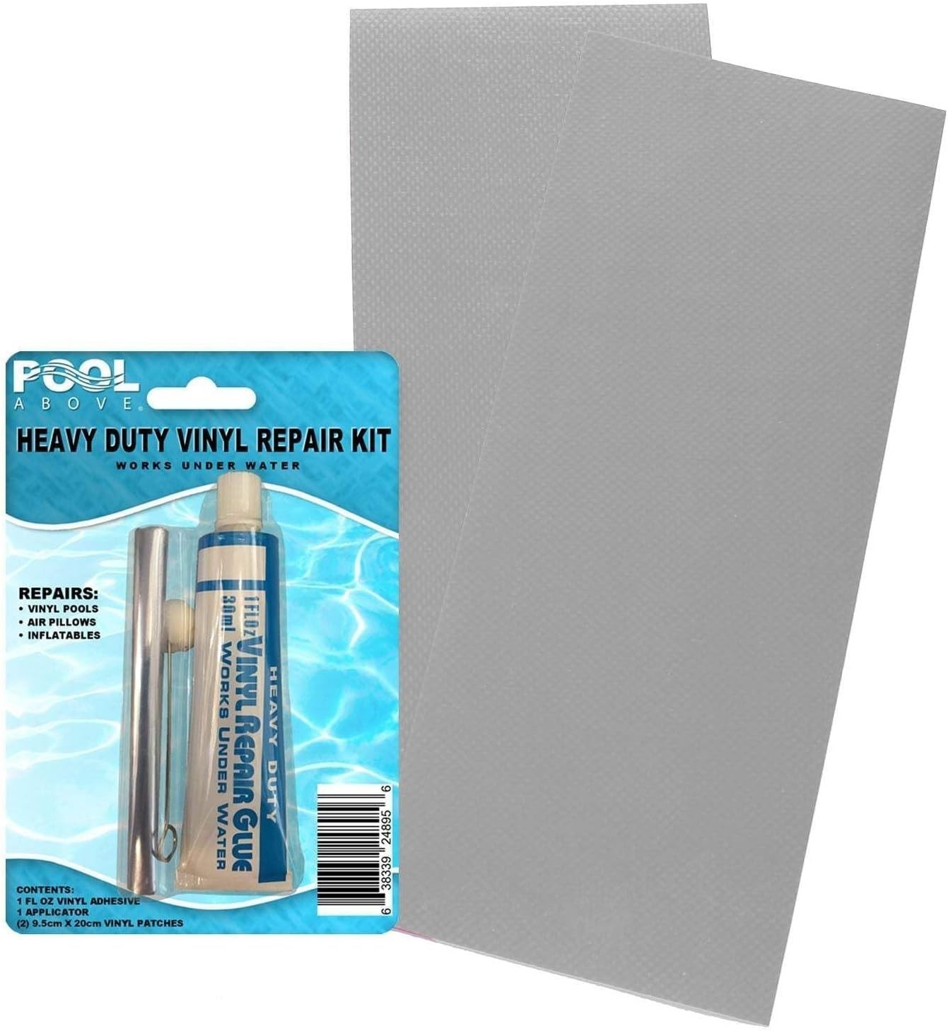 Inflatable Repair Patch Kit – 4″x10″ Heavy Duty Vinyl with Adhesive Applicator