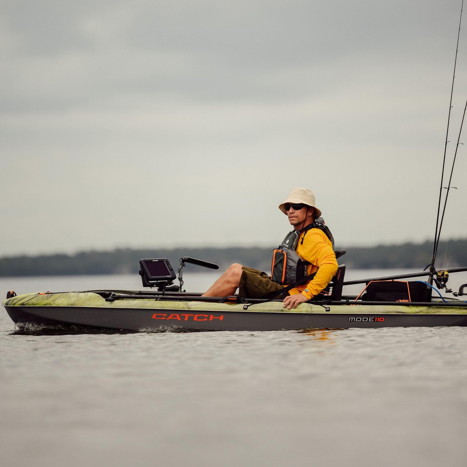 Pelican Catch Mode 110 TR Fishing Kayak Angler Fishing Kayak with Ergoboost …