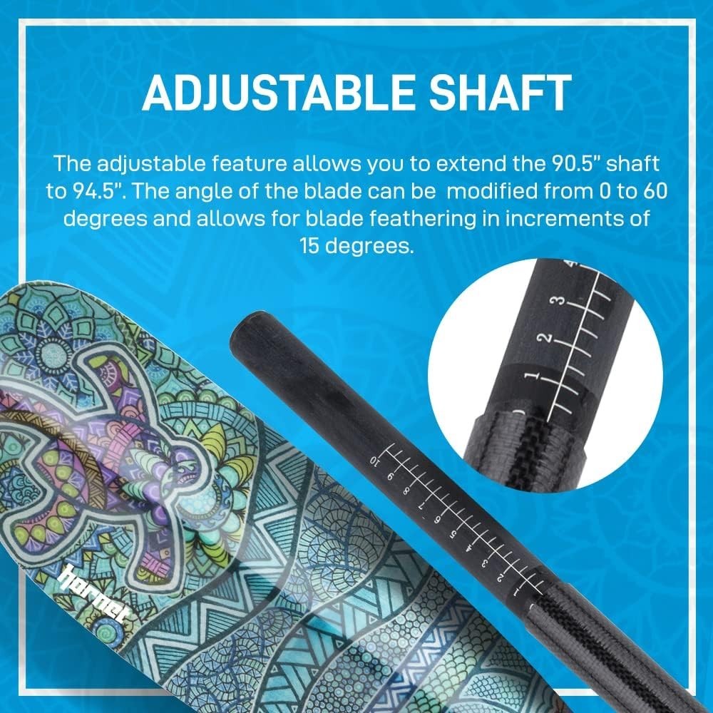 Fiberglass Kayak Paddle for Adults- Ideal for Touring, Fishing and Boating- 90.5