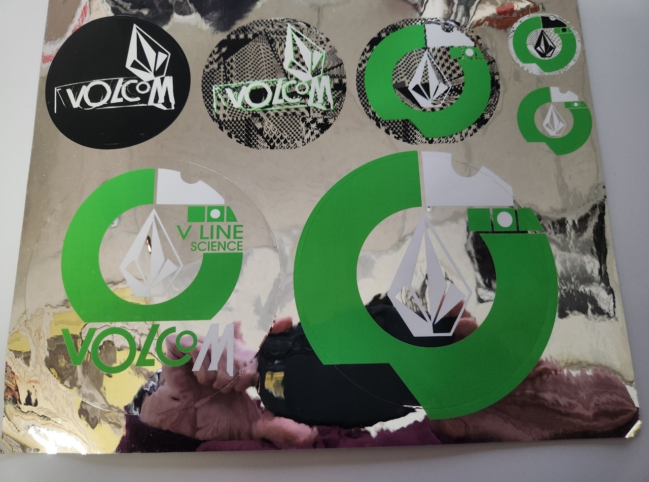 Volcom Snowboard Skateboard Surf 17 Foil Sticker Sheet Flawless NEW Old Stock