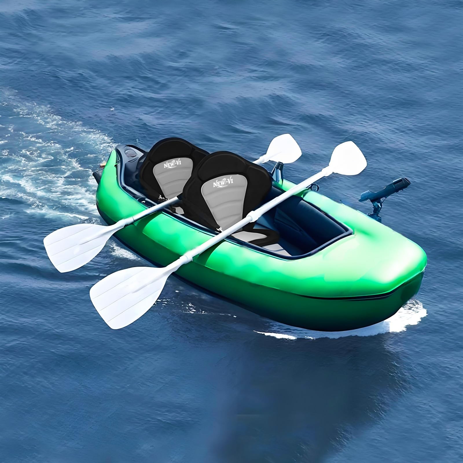 NEW-Vi Universal Deluxe Detachable Kayak Seat Paddle Board Black/Gray