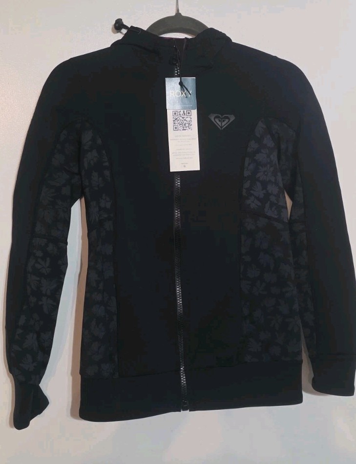 Roxy Womens Swell 1.0mm Paddle Jacket Black Size 4 (XS) NWT