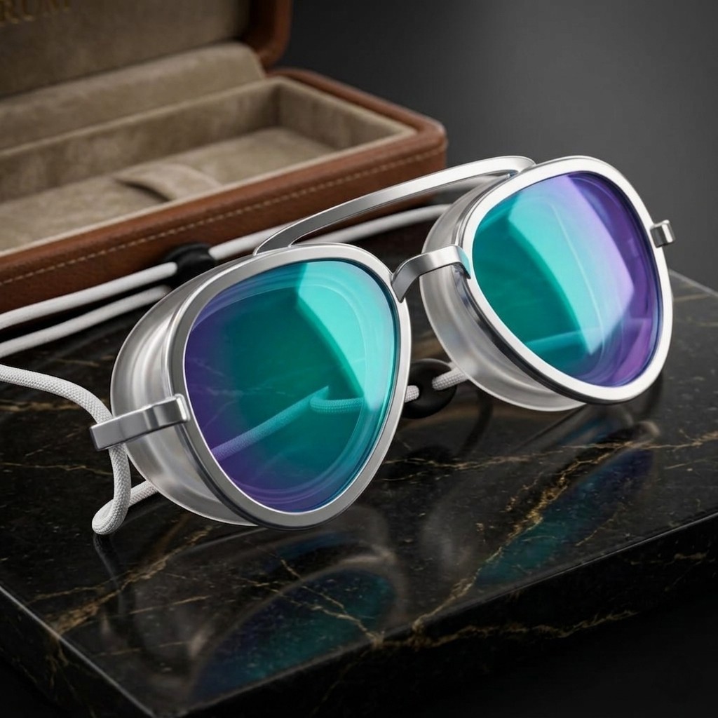 Vintage Aviator Swim Goggles Premium Adults Waterproof Anti-Fog Pool Diving Mask
