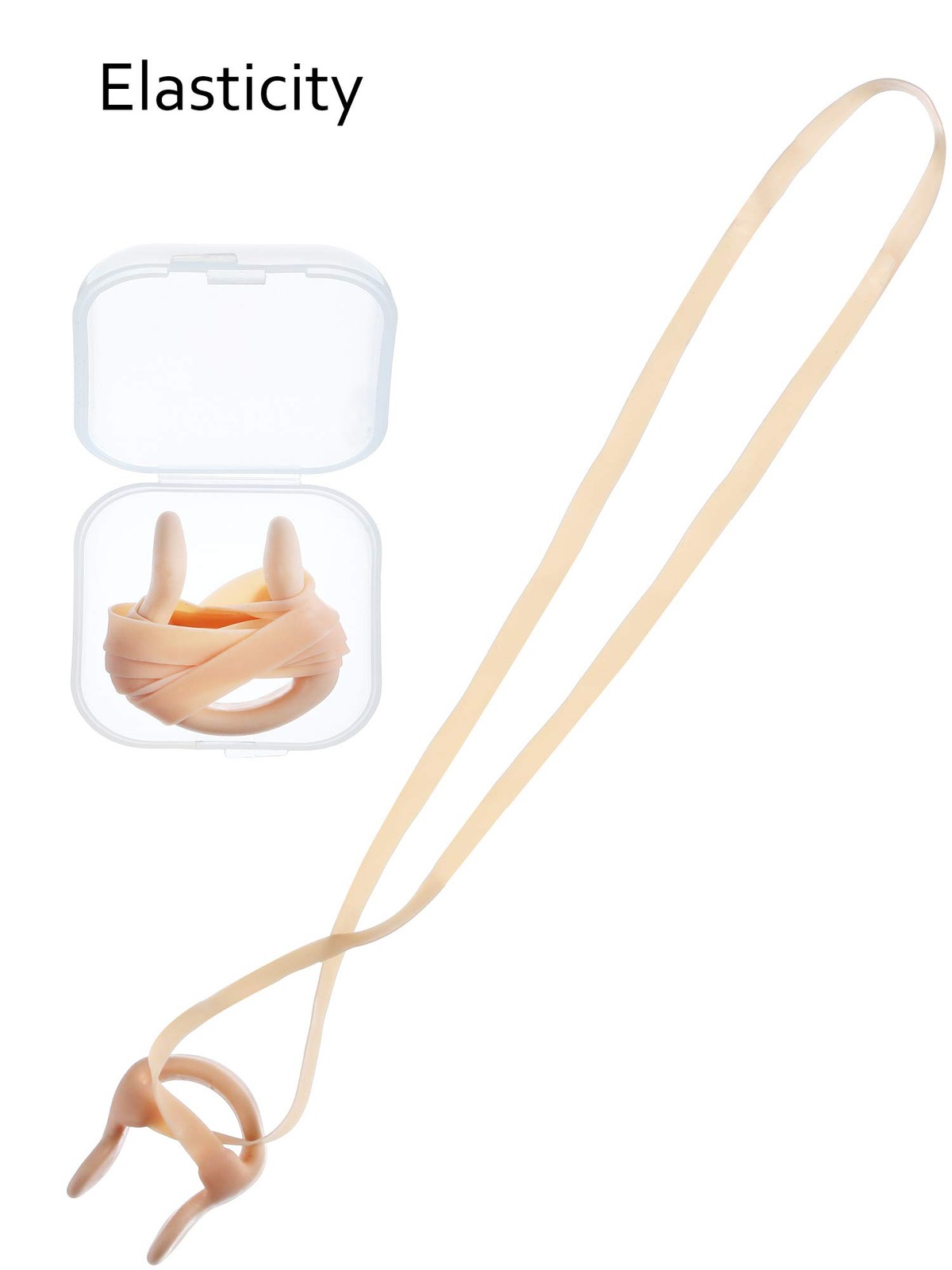 Blulu 6 Pieces Swimming Nose Clip Latex Gel Plugs for 6