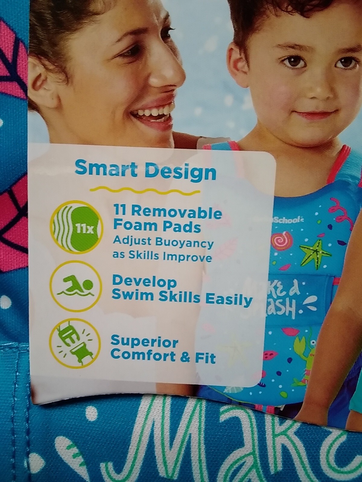 Swimschools Level 3 Progressive Swim Trainer Ages 3-5 Develop Swim Skills Blue