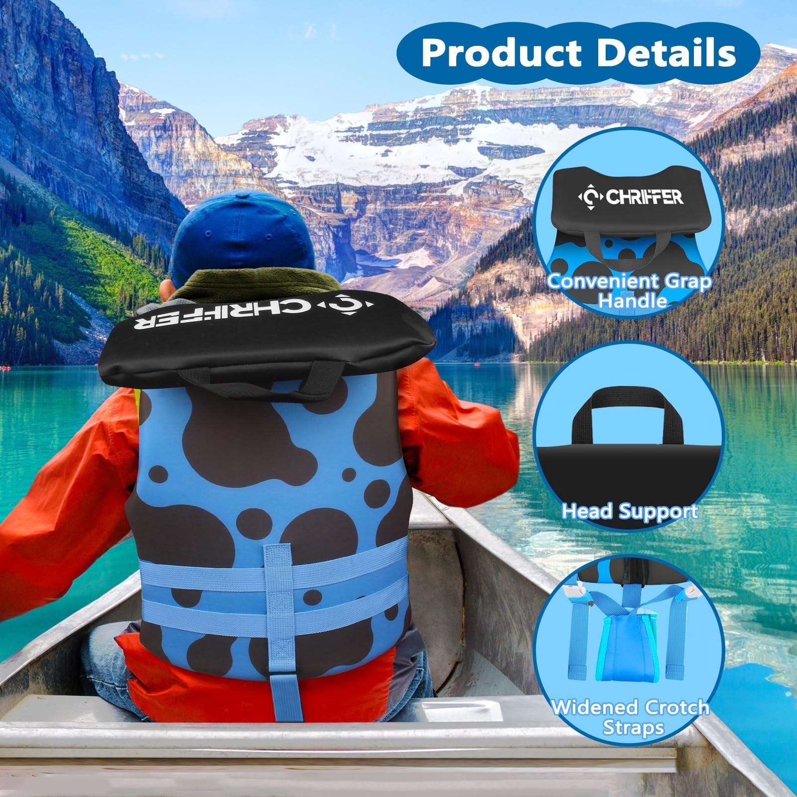 Chriffer Toddler Swim Vest Jacket For Boys Girls 20-70 Pounds/2-10 Years Kids