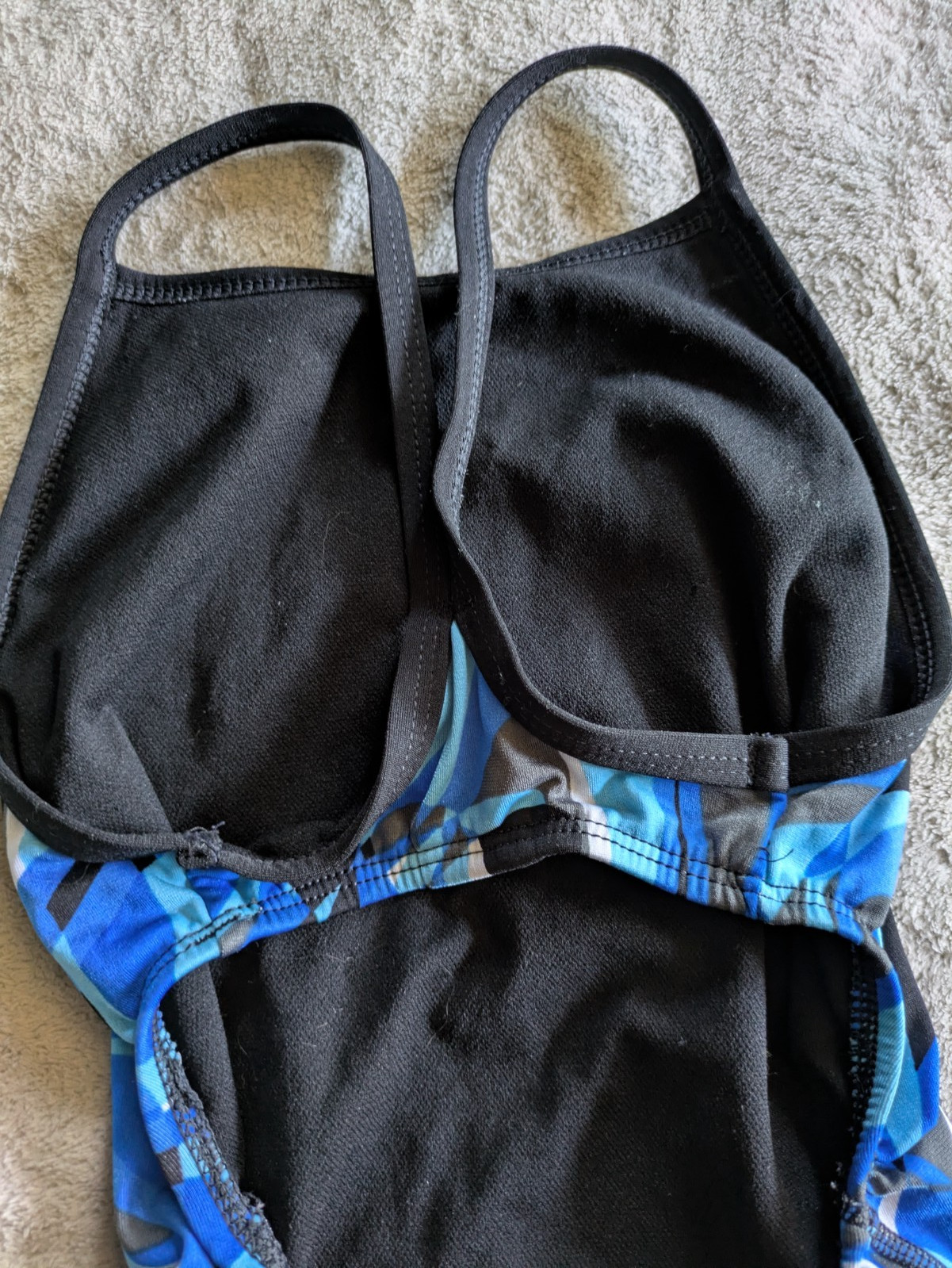 DOLFIN One Piece Swimsuit Girls Youth 22 Blue White Black Swim Suit