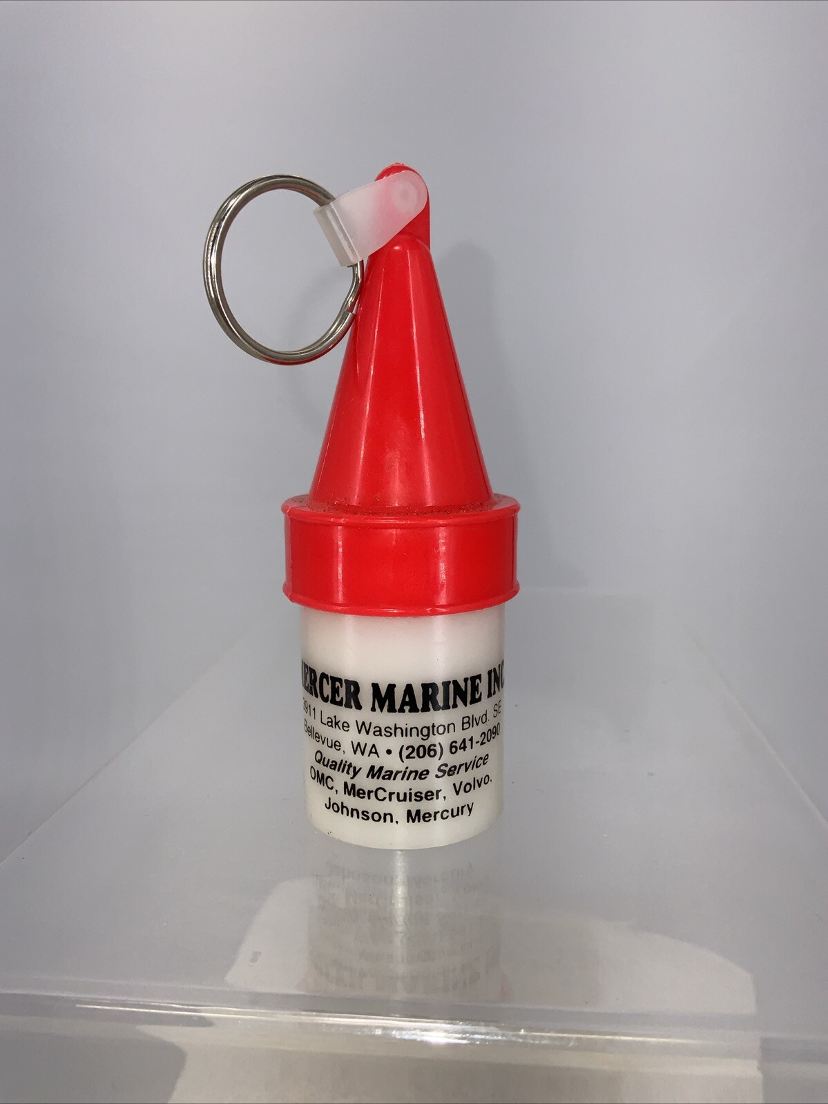 Boat Floating Key Ring Holder Warterproof Storage Compartment Mercer Marine, Wa